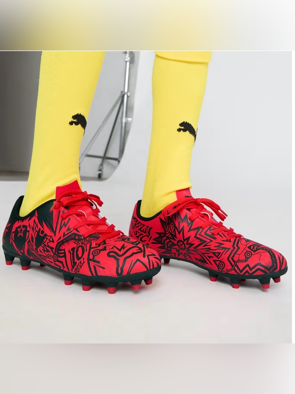 PUMA x Christian Pulisic Tacto II CP10 Soccer Cleats Youth 5.5 Red FG/AG Youth